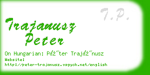 trajanusz peter business card